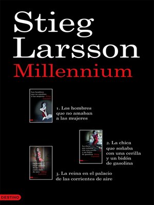 cover image of Trilogía Millennium (pack)